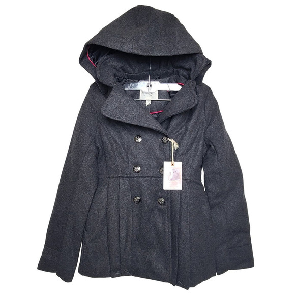 Jessica Simpson Dress Coat Detachable Hood Girls Junior's 14-16